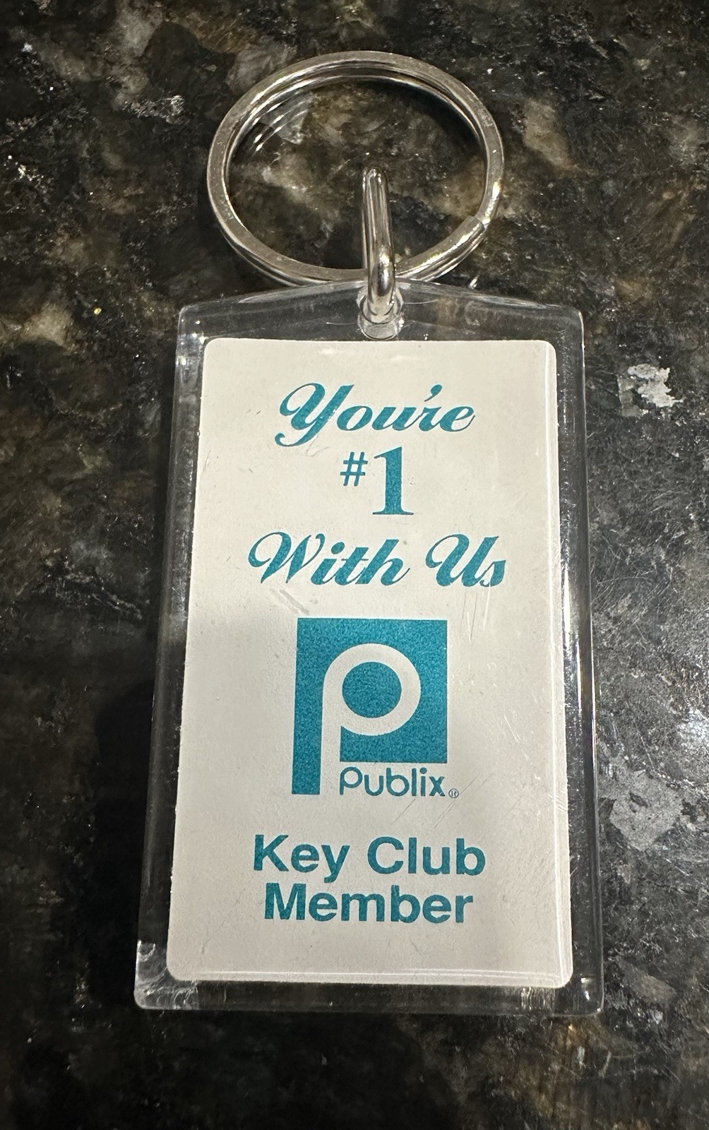 Publix VTG Key Chain Your #1 With Us Publix Key Club Member in VGC