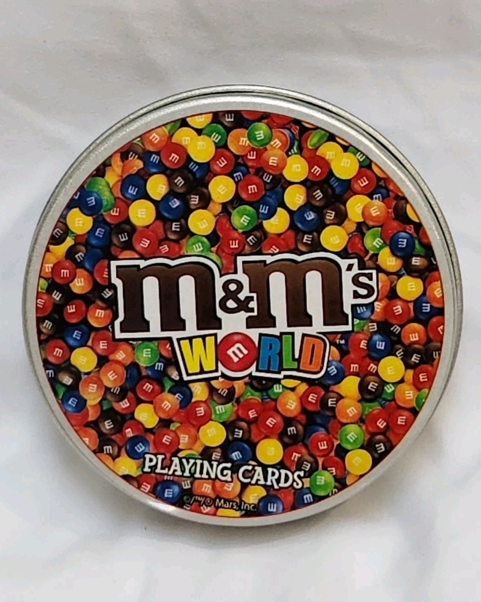M & M\'s World Unique Round Playing Cards Mars Inc 