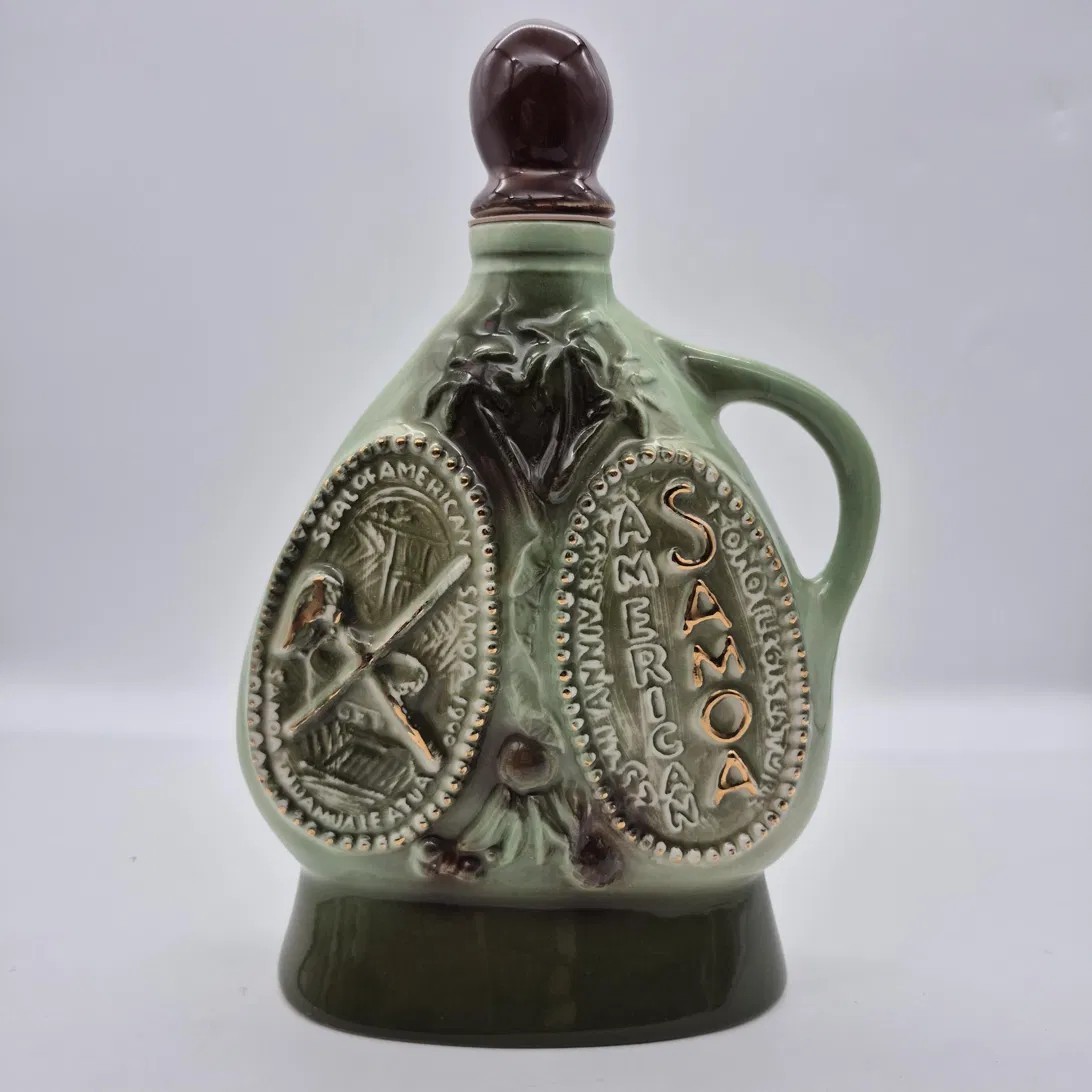 Vintage 1973 Jim Beam American Samoa Fono Regal China Decanter Empty Bottle