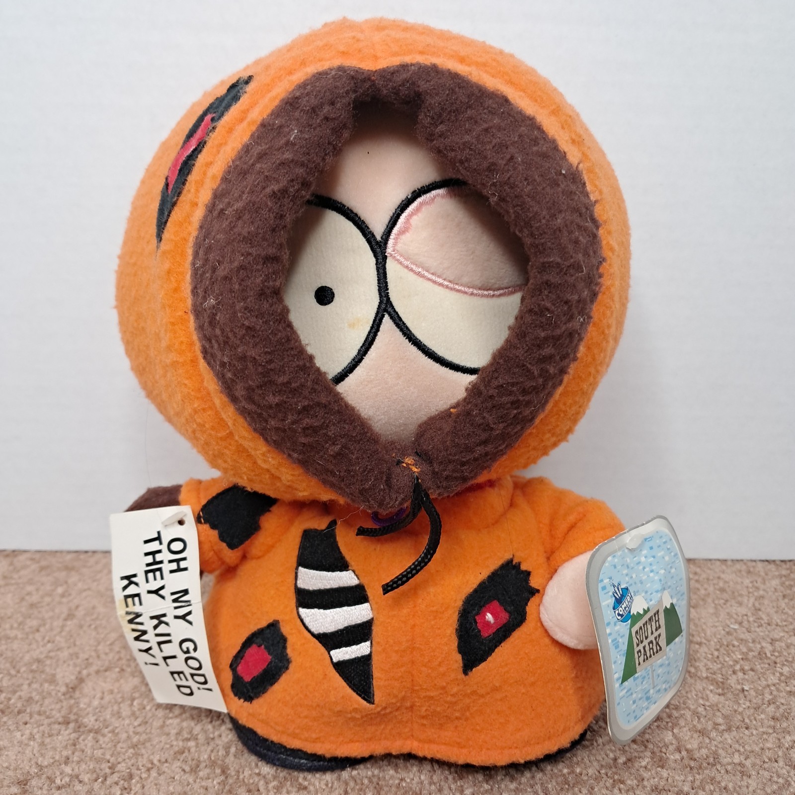 Vintage 1998 South Park Zombie Dead Kenny Fun 4 All Plush Toy Detachable Head
