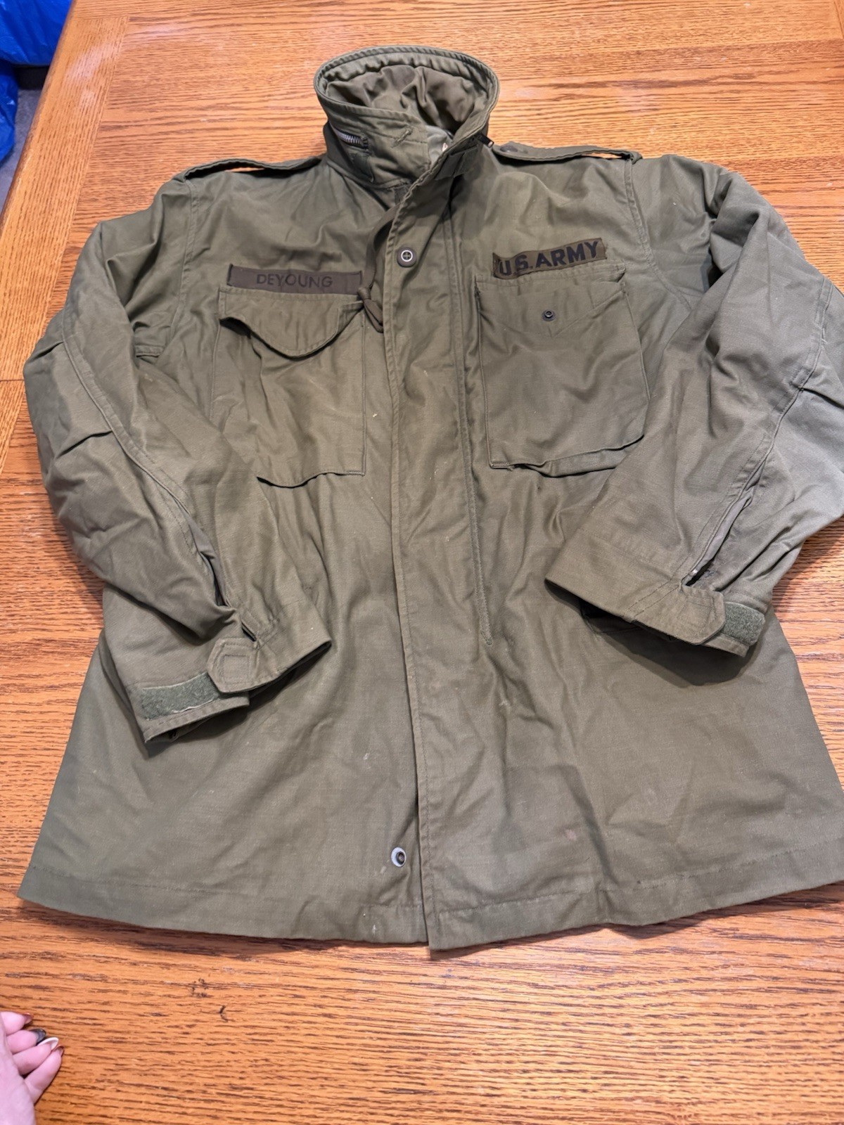 GENUINE USGI 1960’s COAT COLD WEATHER FIELD OG-107 M-65 JACKET - Small