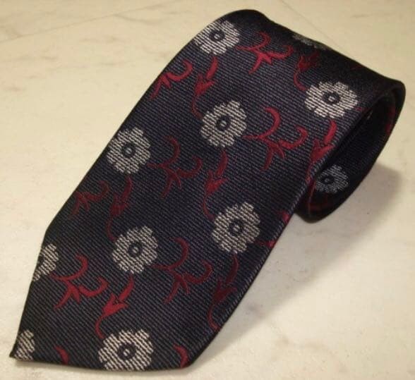 Nishijin-Ori/Nishijin Textile Kyoto Rainbow Silk 100% Grey Black Tie JP USED K