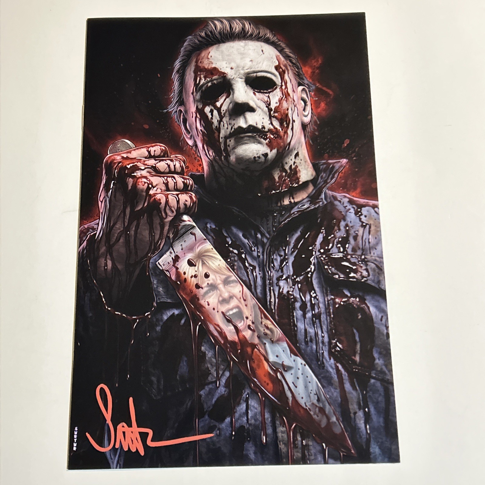 Michael Myers Halloween SURTUR signed Bloody Virgin Variant 2026 LTD /50 W COA