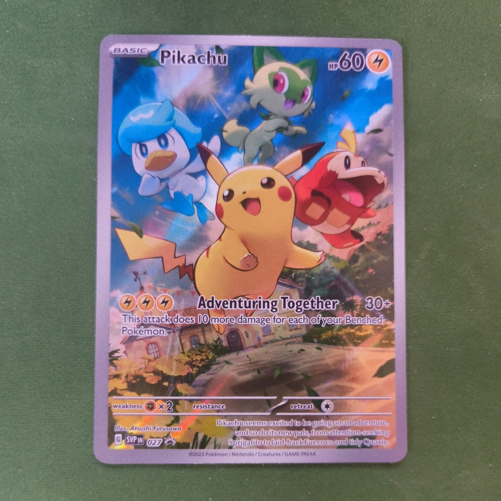 Pikachu Scarlet & Violet Promo 027 English Near Mint