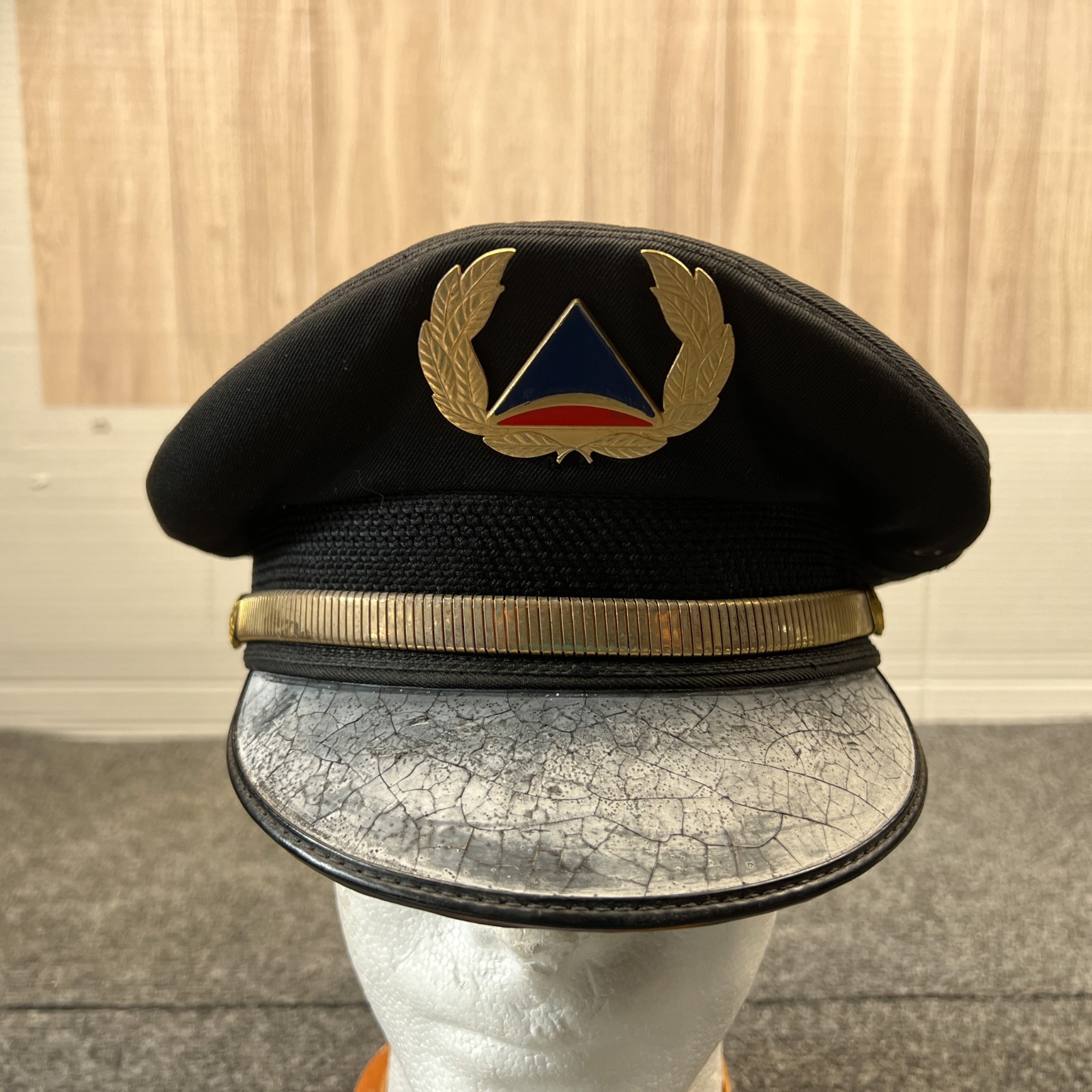 Vintage Bancroft Delta Airlines Pilot Cap Adult Black (No Size)