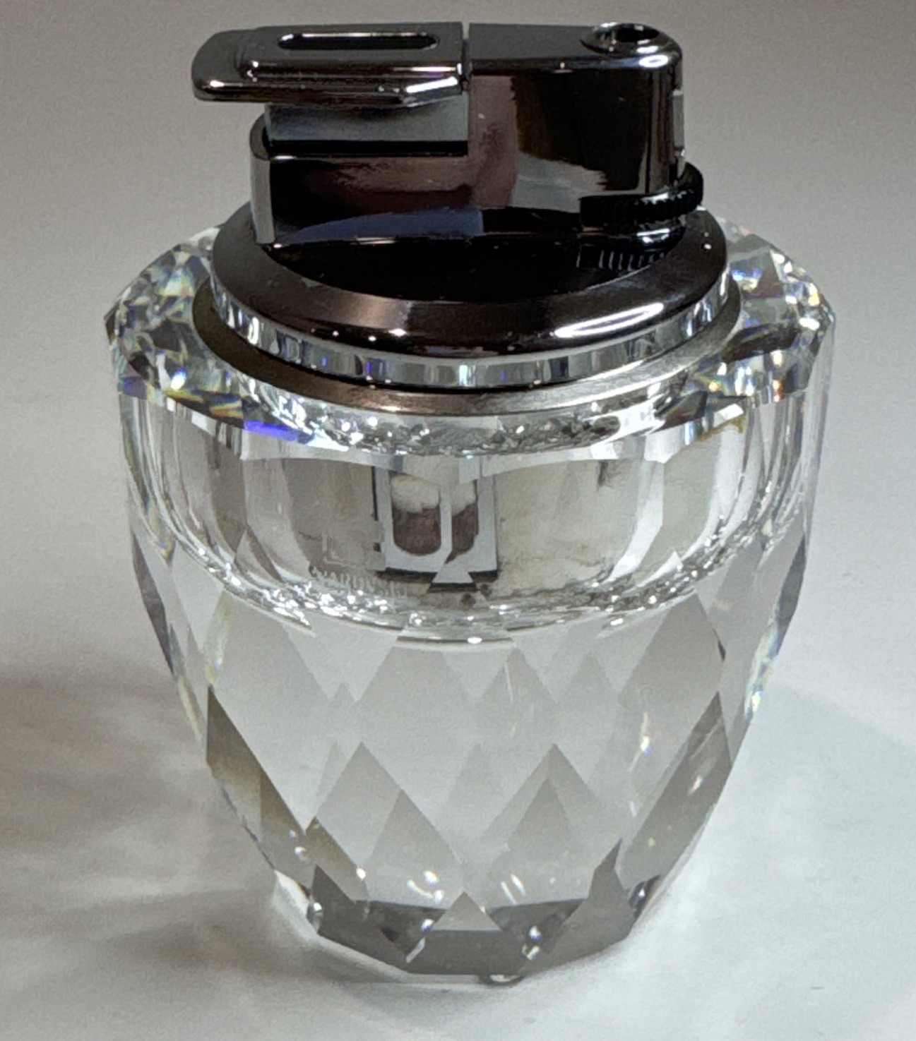 Vintage SWAROVSKI Crystal Lighter / Max Schreck / Table Top Desk Top / Marked