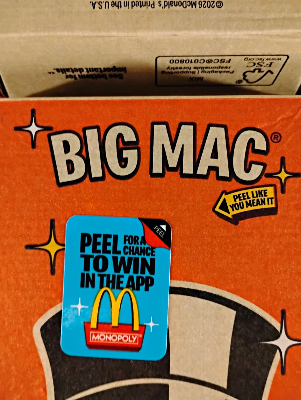 McDonald\'s Monopoly 2026  game piece lot of 20
