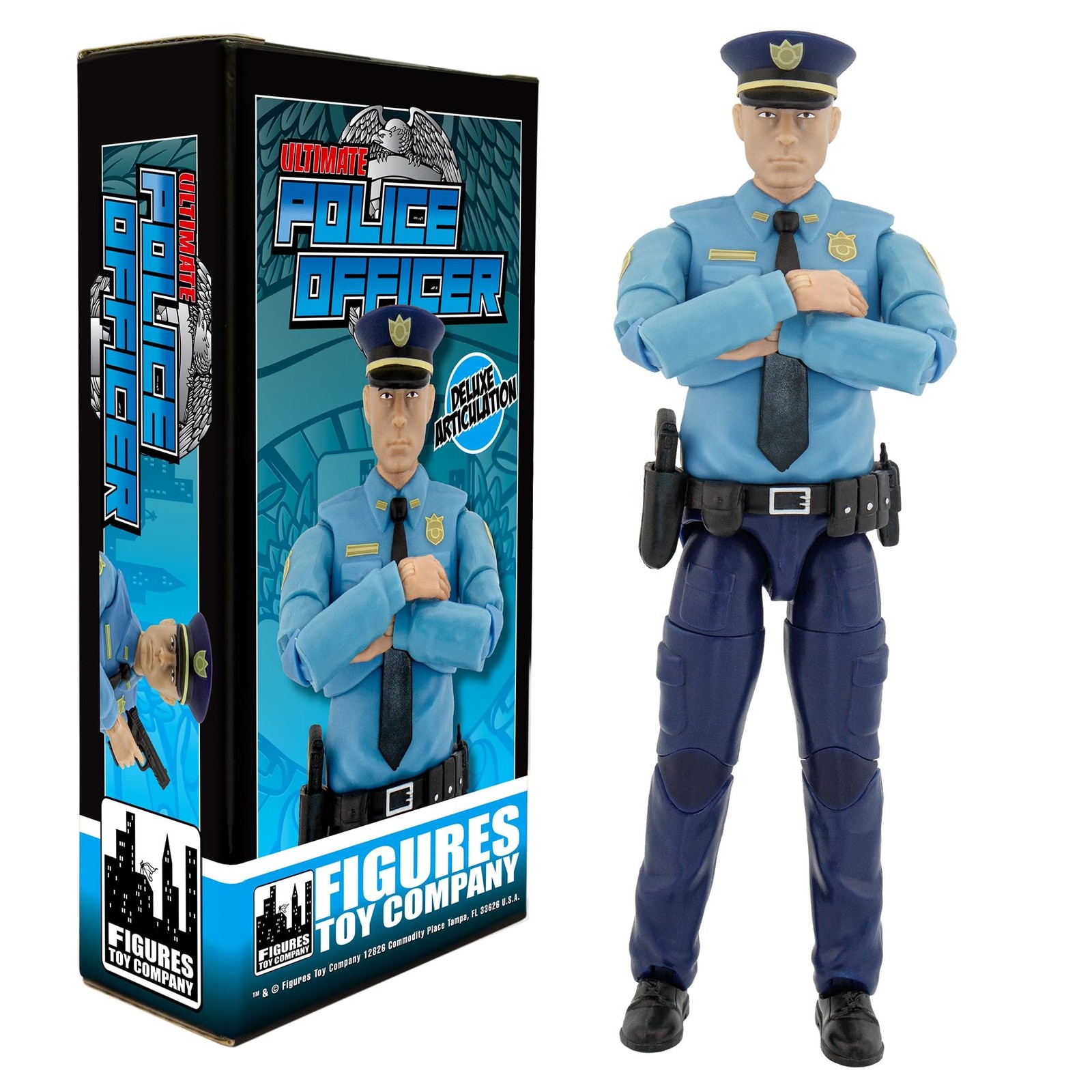 Figures Toy Company Ultimate 6.5 Inch Police Officer Figure with Deluxe Artic... Figures Toy Company Ultimate 6.5 Inch Police Officer Figure with Deluxe Artic...