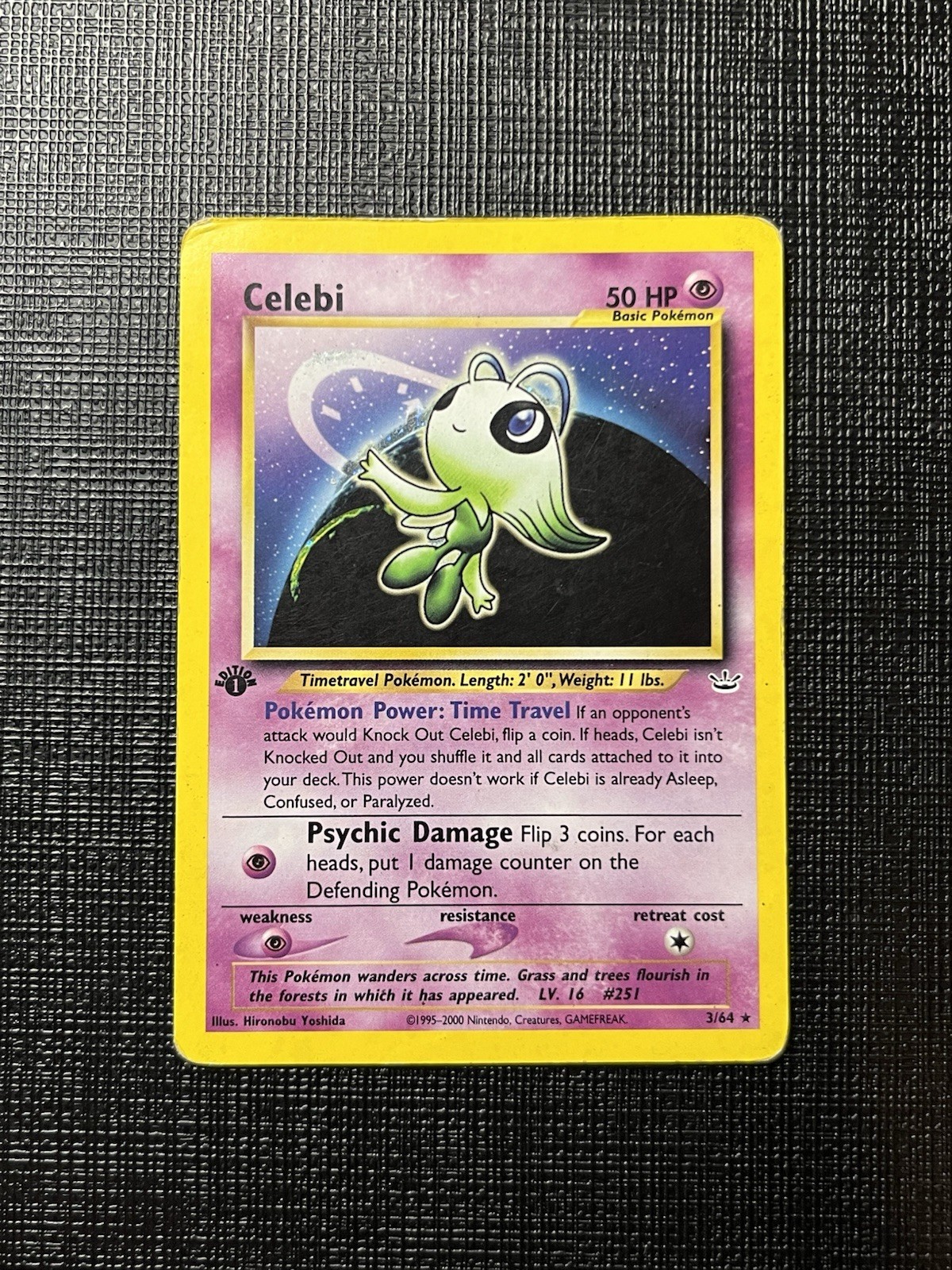 Nintendo Pokemon Celebi 3/64 Neo Revelation 1st Edition Eng