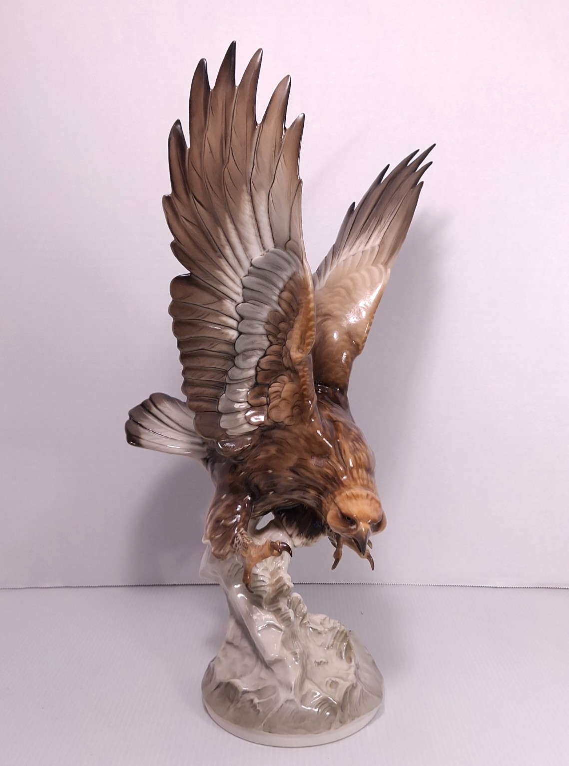 Vtg German Hutschenreuther Kunstabteilung Porcelain Eagle Art Deco 17.25
