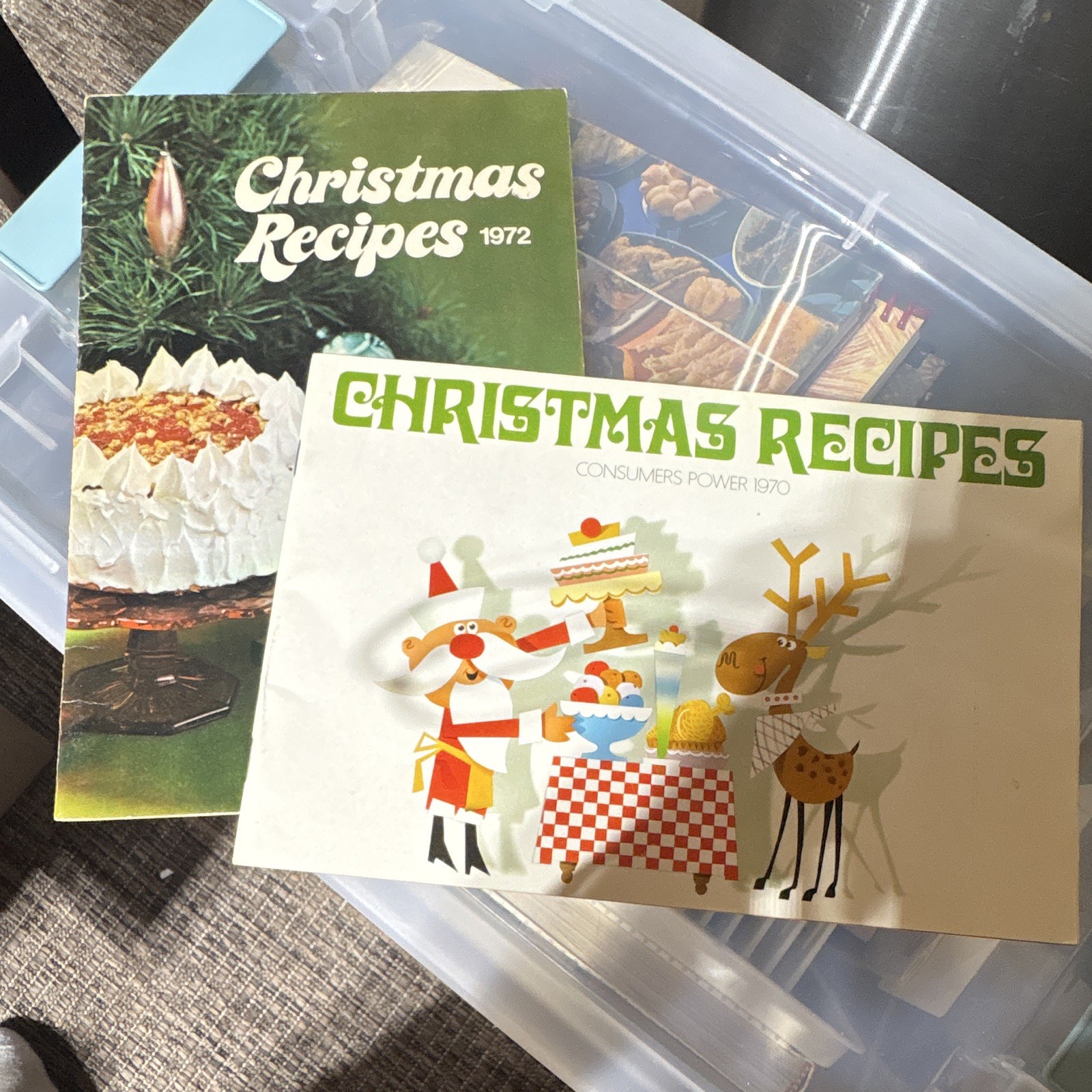 Consumers Power Christmas Recipes Booklets 1970 & 1972 Original Paper Consumers Power Christmas Recipes Booklets 1970 & 1972 Original Paper