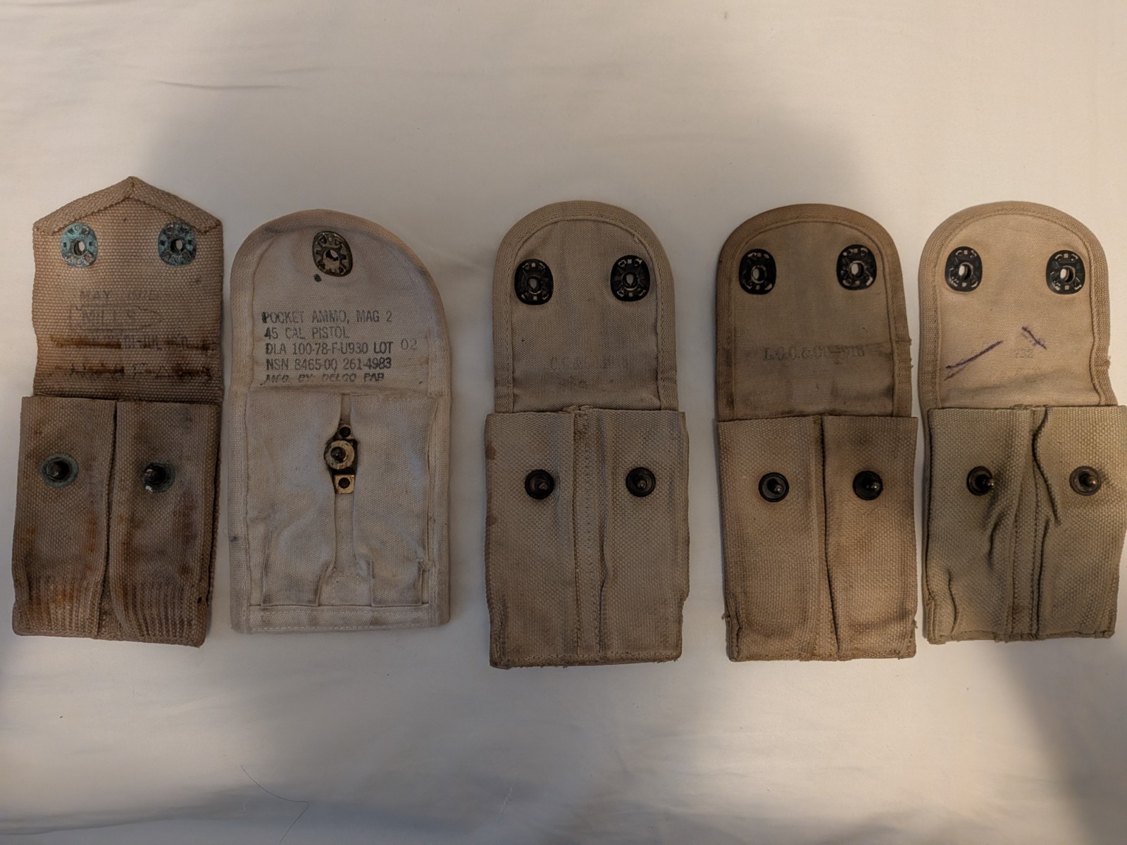 ww 2 us field gear equipment 1911 pouches