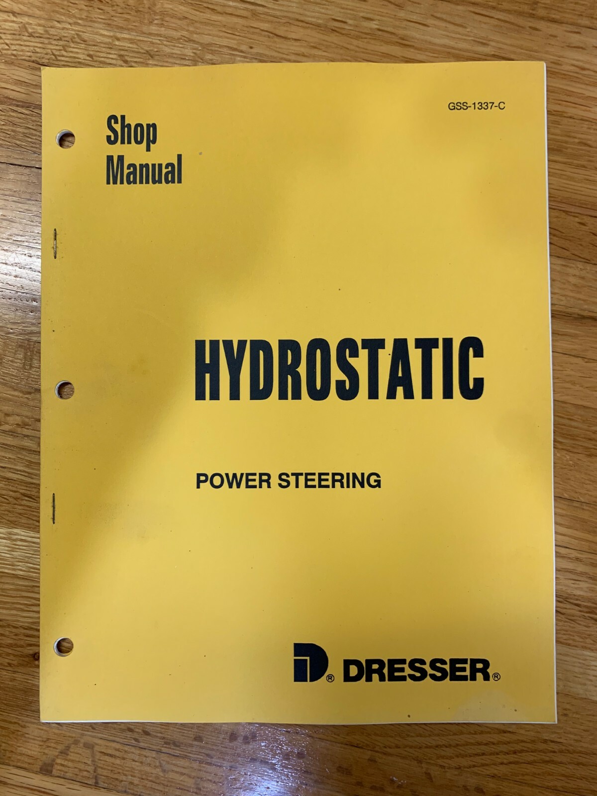 Komatsu Dresser International Harvester Hydrostatic Power Steering Shop Manual