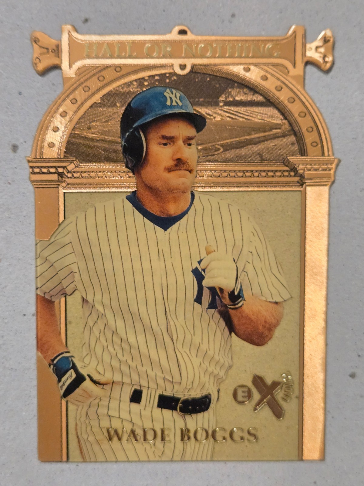 Wade Boggs 1997 EX 2000 Baseball Hall or Nothing #6 Die Cut Yankees HOF