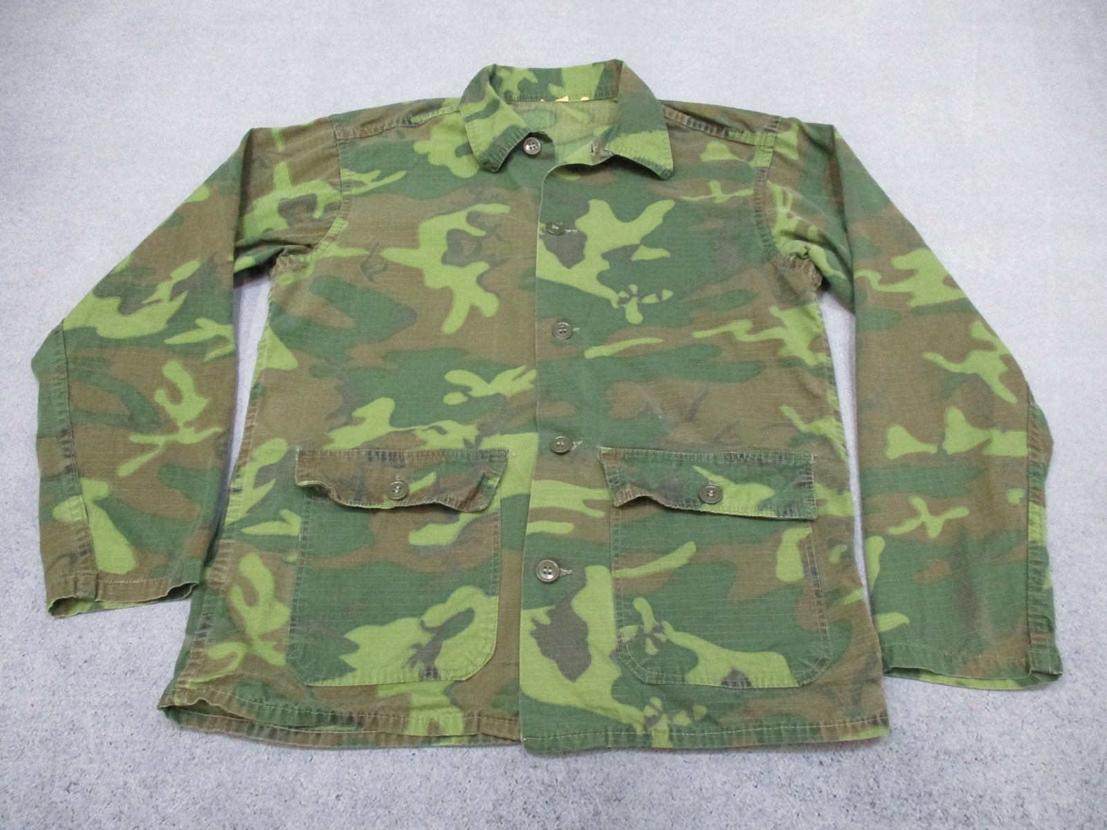 Rare Vietnam War ARVN‑Made ERDL Advisor Jacket Ripstop Camo In‑Country Made