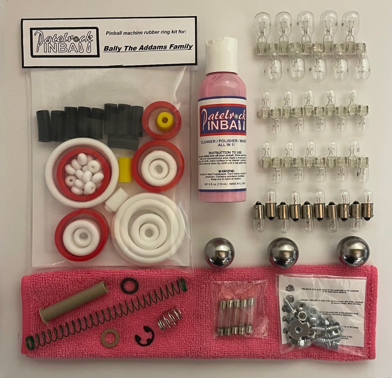 1992 Bally / Midway The Addams Family Pinball Machine Maintenance Tune Up Kit
