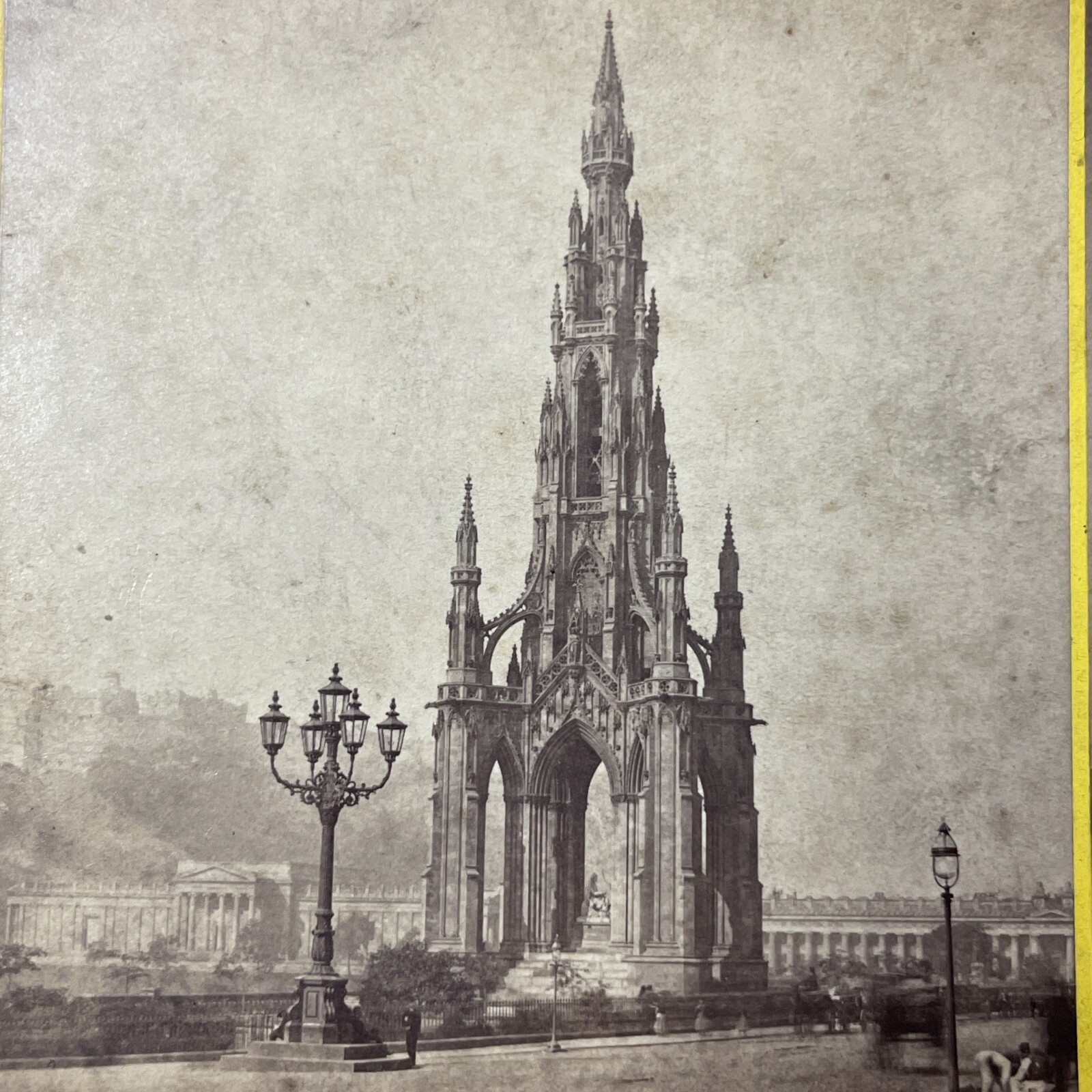 Sir Walter Scott Monument Edinburgh Stereoview G. W. Wilson 1870s Scotland
