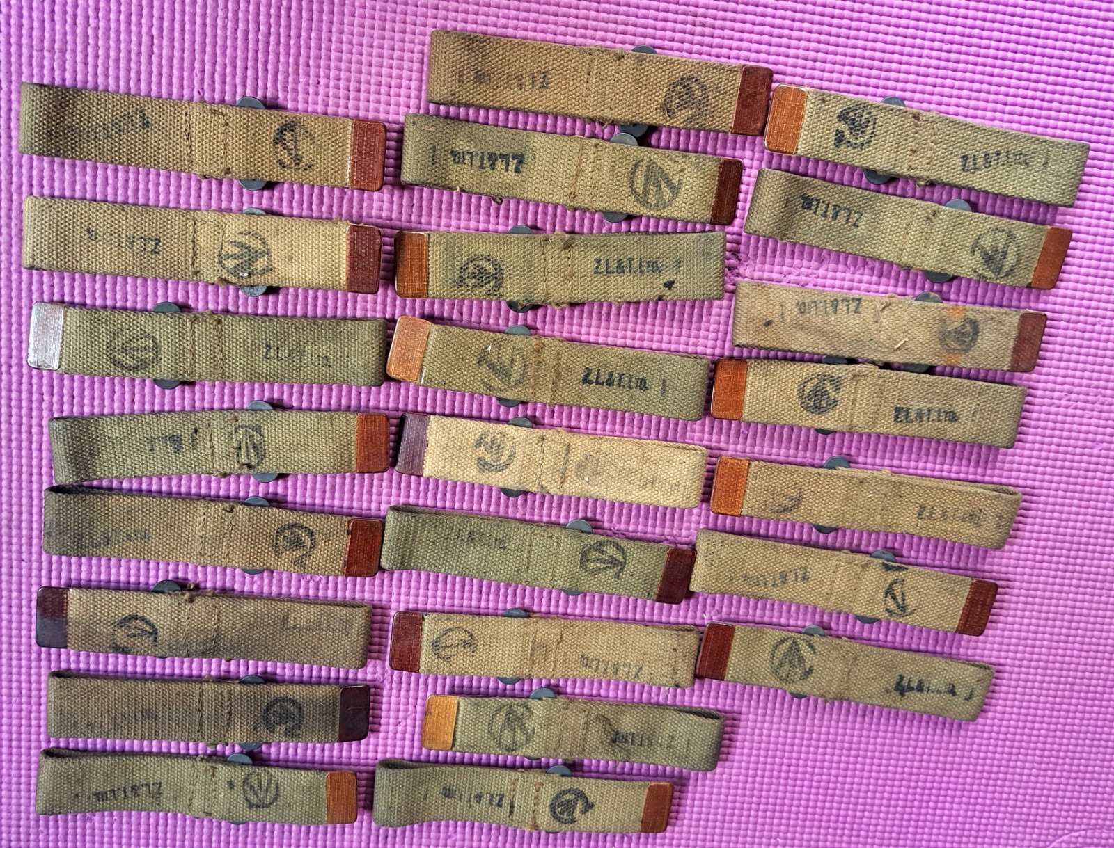 Nice Original WW2 Canadian Inglis Browning Hi-Power Stock Straps/Hangers