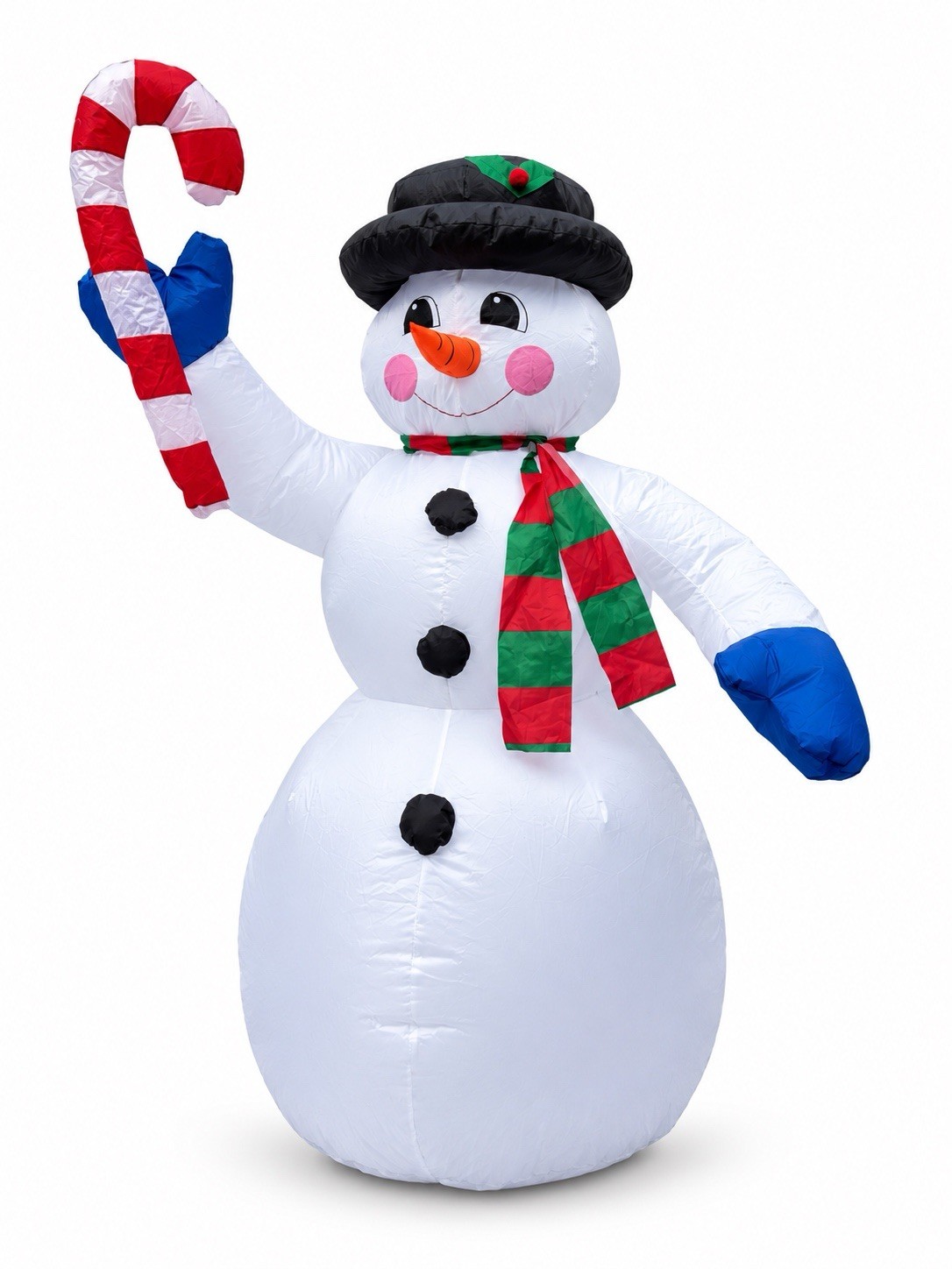 NEW 2026 Christmas Inflatable 4ft Candy-Cane Snowman 