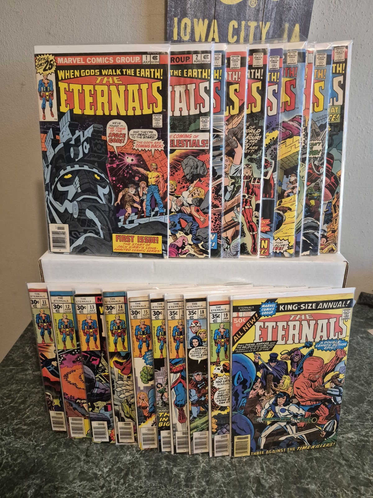 THE ETERNALS LOT #1-19 & ANNUAL #1 COMPLETE SET VG/VG+ TO F/F+ OR BETTER 1976/78