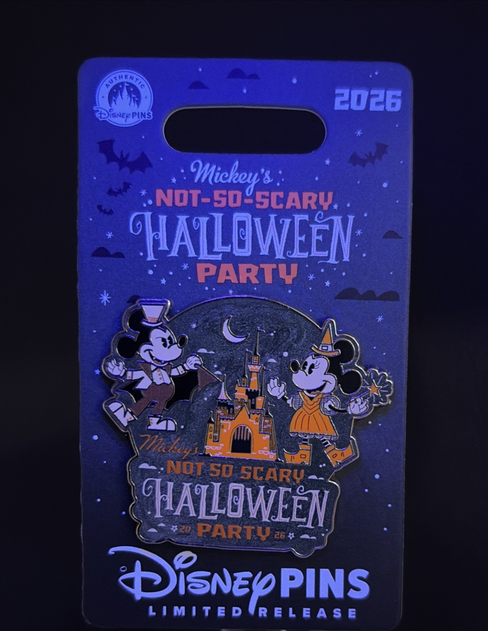 Disney LR 2026 Mickey's Not-So-Scary Halloween Party Pin WDW- Mickey & Minnie