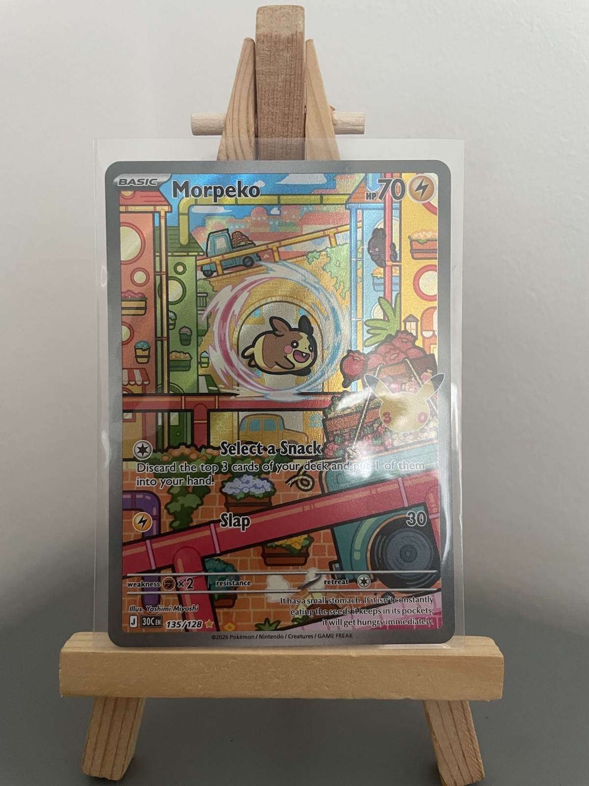 MORPEKO IR | 135/128 POKEMON 30TH ANNIVERSARY COLLECTION ILLUSTRATION RARE