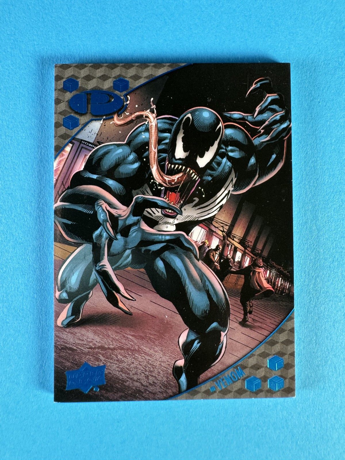 2017 Upper Deck Marvel Premier #34 Venom Blue Foil Parallel 23/50 SSP