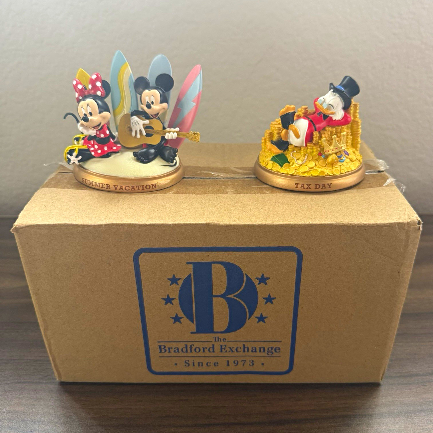 The Bradford Exchange Disney: Mickey & Minnie Summer Vacation, Scrooge Tax Day The Bradford Exchange Disney: Mickey & Minnie Summer Vacation, Scrooge Tax Day