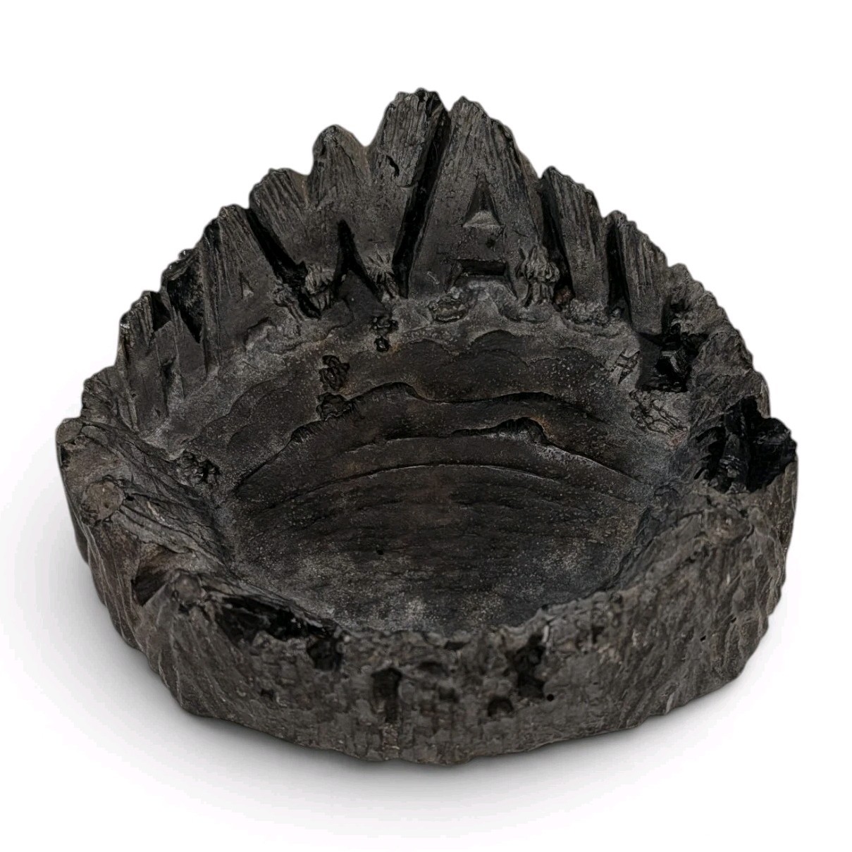 Vintage 50s COCO JOE\'S HAWAII LAVA ASHTRAY 6” Hawaiian Volcanos Tiki MCM Z