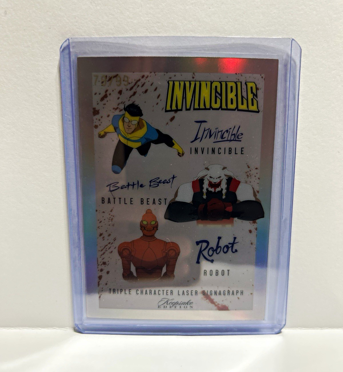 Super Products Invincible Triple Character Laser Signagraph Auto #425 79/99