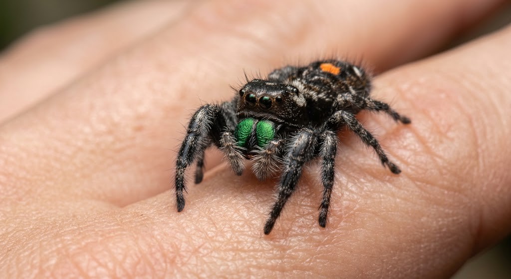 Bold Jumping Spider Sling I2 - I3 Juvenile Arachinds (2-3 Day Shipping)