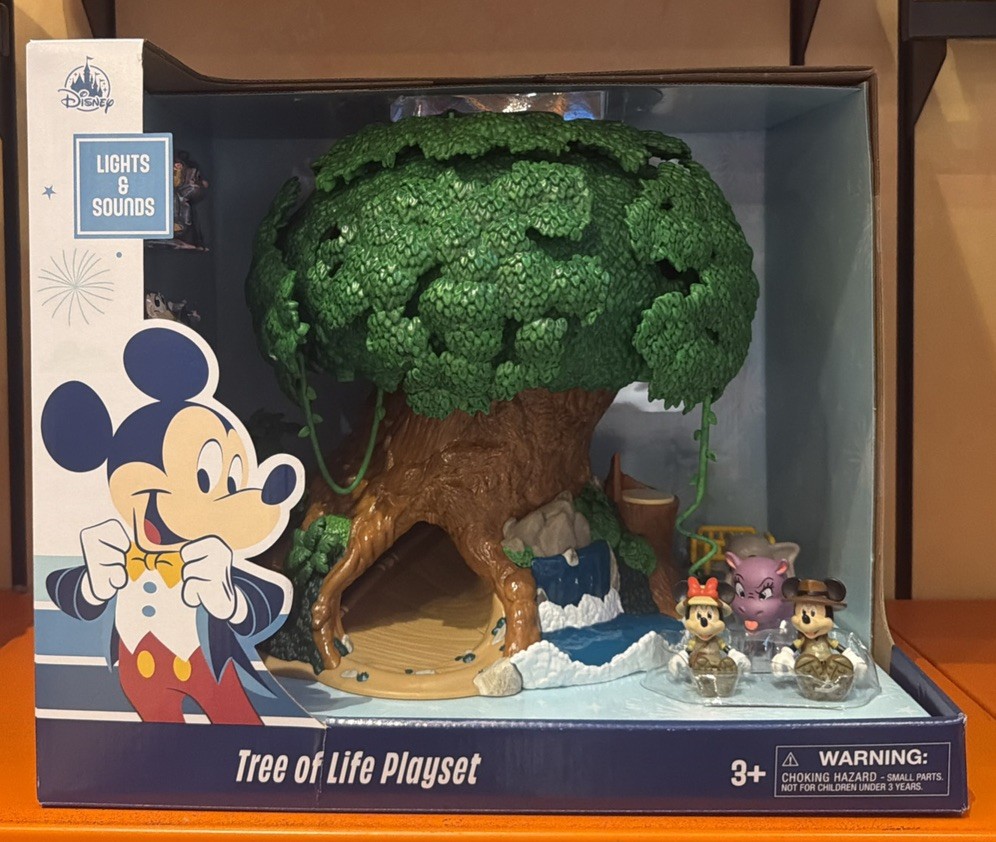WDW Disney Parks Safari Mickey & Minnie Animals Tree Of Life Play Set Toy NEW
