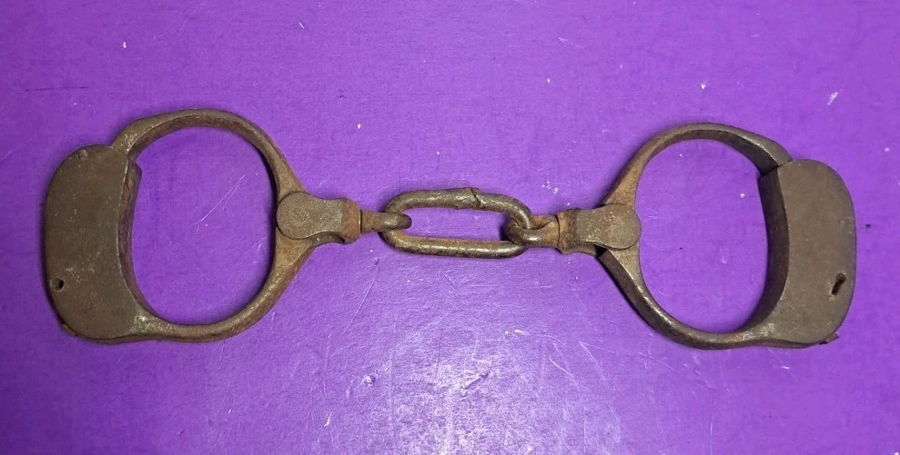 Antique 1880's - 1890's Handcuffs No Key