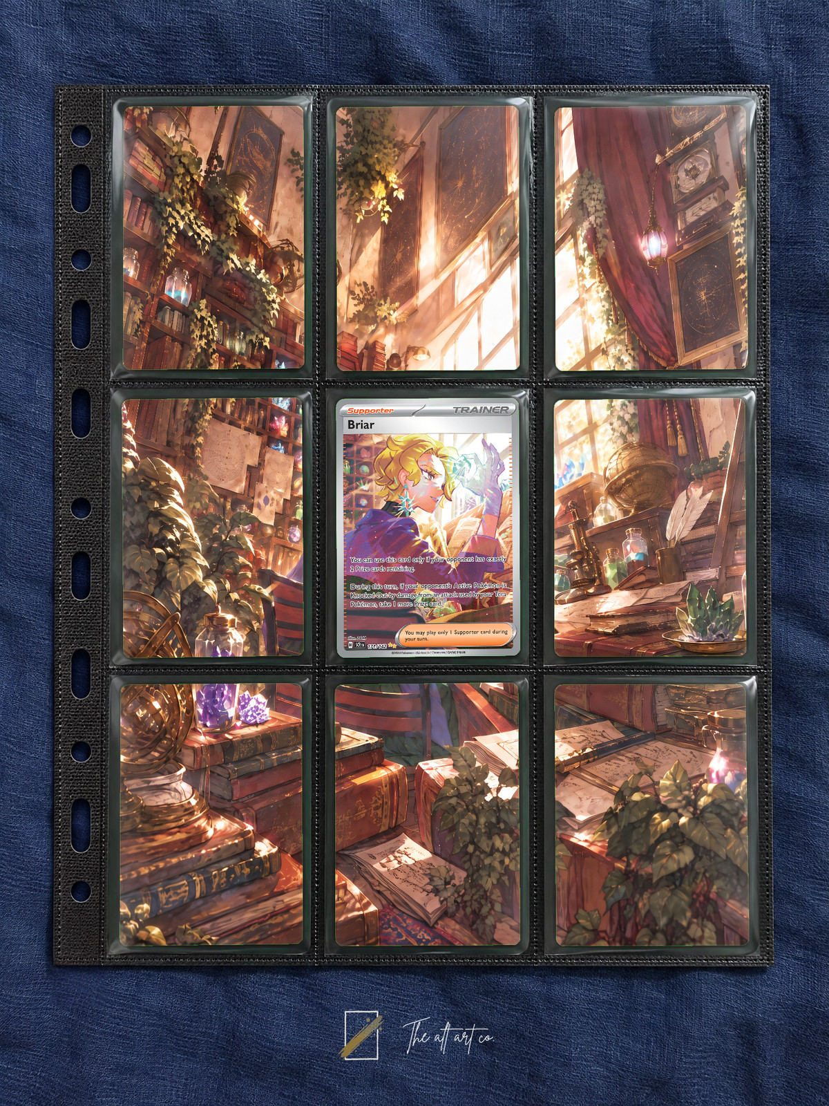 Pokemon Briar 171/142 Stellar Crown Extended Art Binder Insert 3x3 9-Pocket