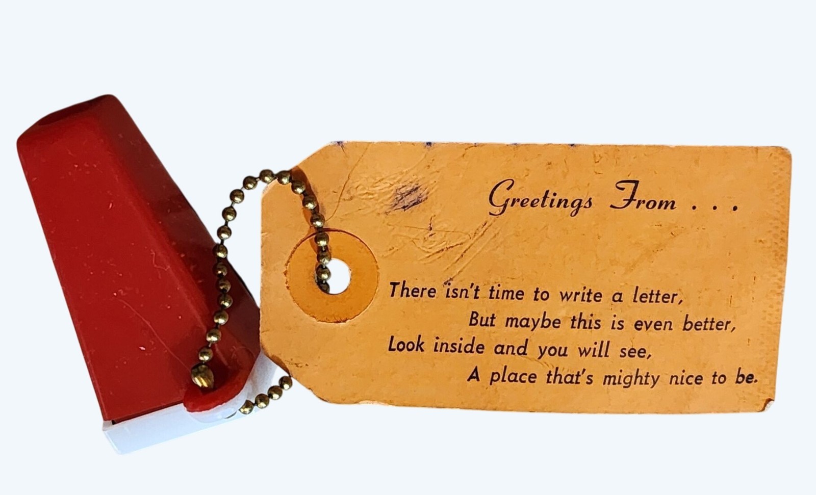Vintage Lovers Leap Lookout Mountain Tennessee Souvenir Viewer Mailer Red & Whit