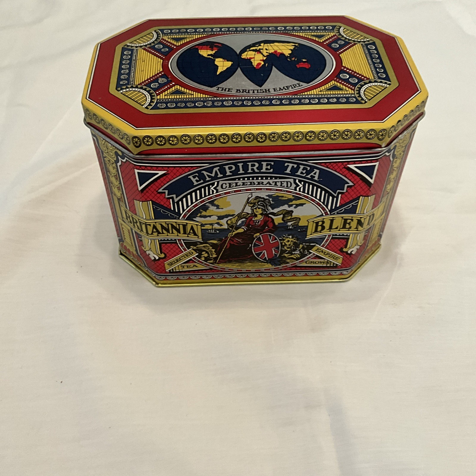 Vintage Huntley Boorne & Stevens Tin Genuine British Tinplate Biscuit/Tea Box