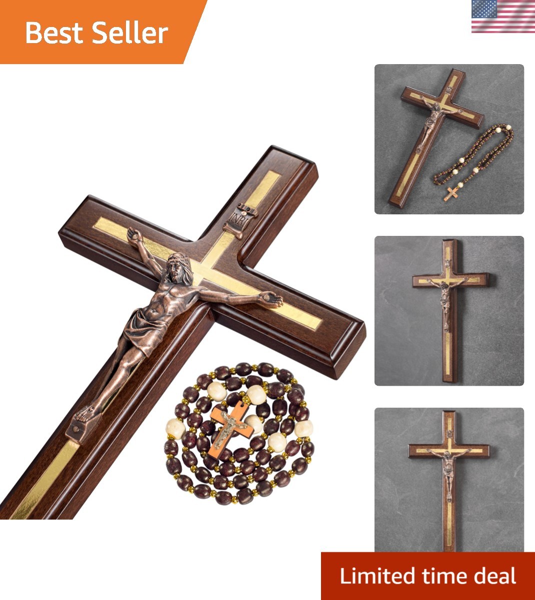 Large Handcrafted Wall Cross - 12\