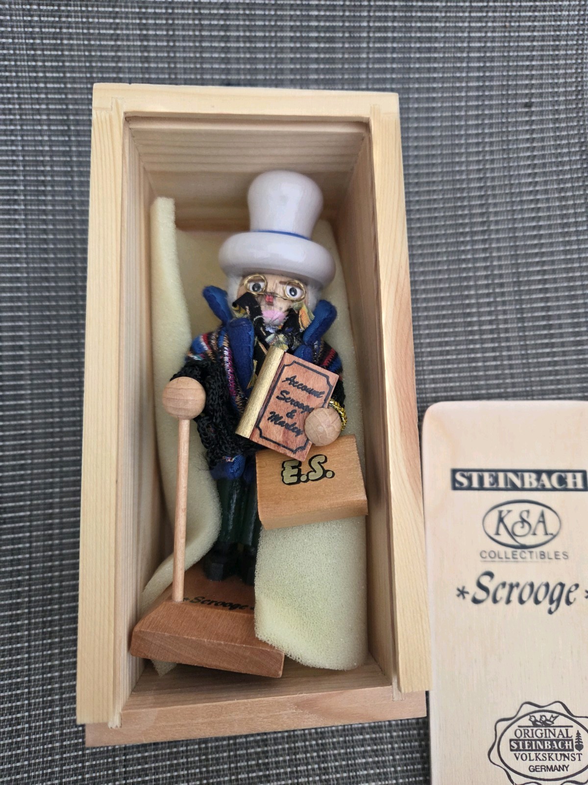 Steinbach Signed Mini Ebenezer Scrooge 5.5