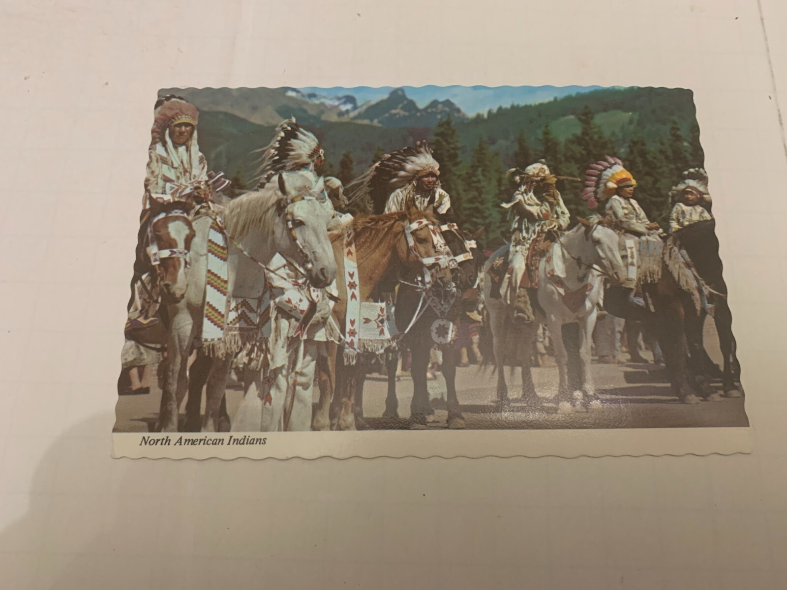 c.1960's North American Indians Postcard by Mike Roberts Berkeley