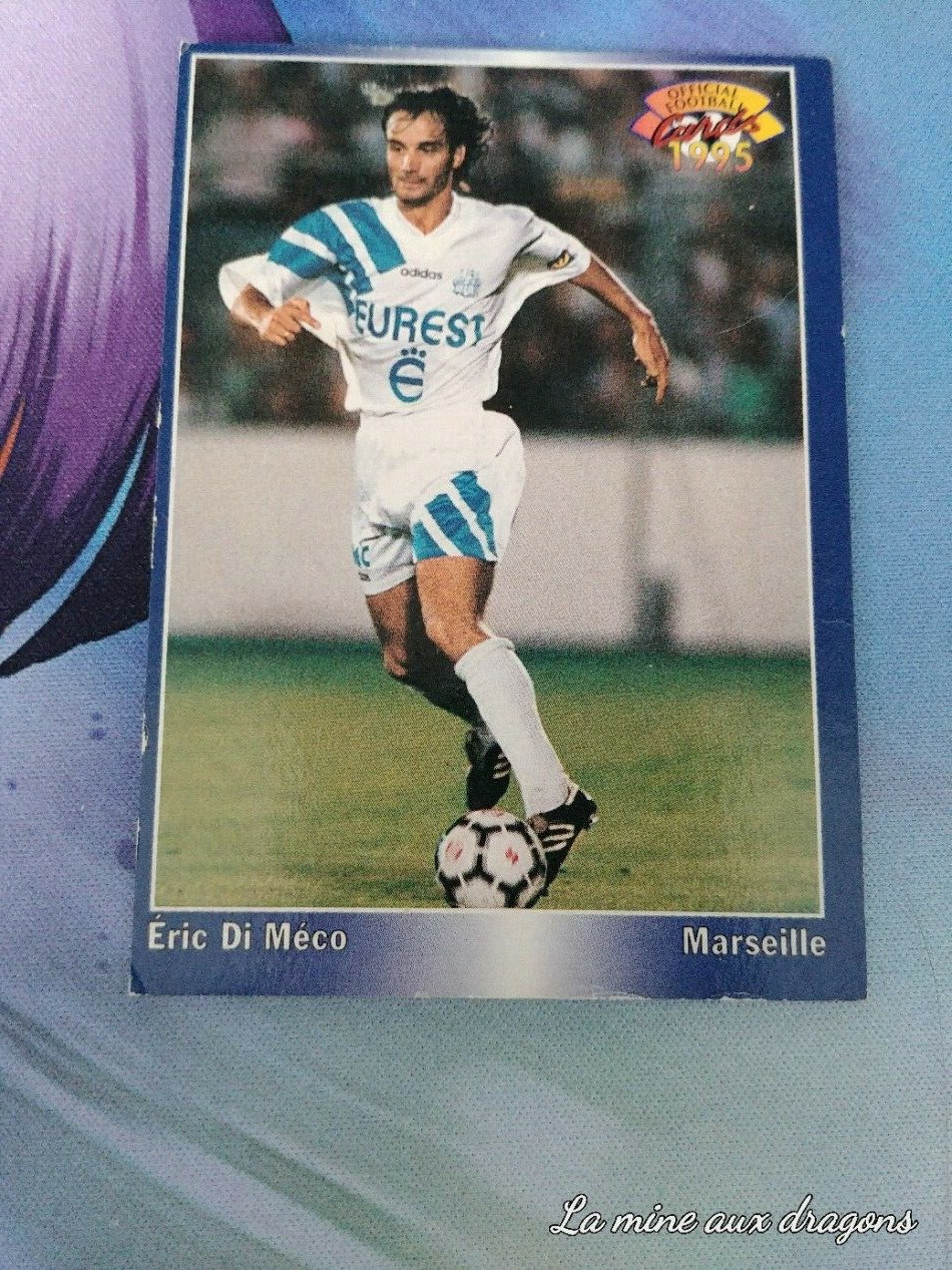 Di Meco Official football card panini 1995 rare Marseille OM 94 unfp