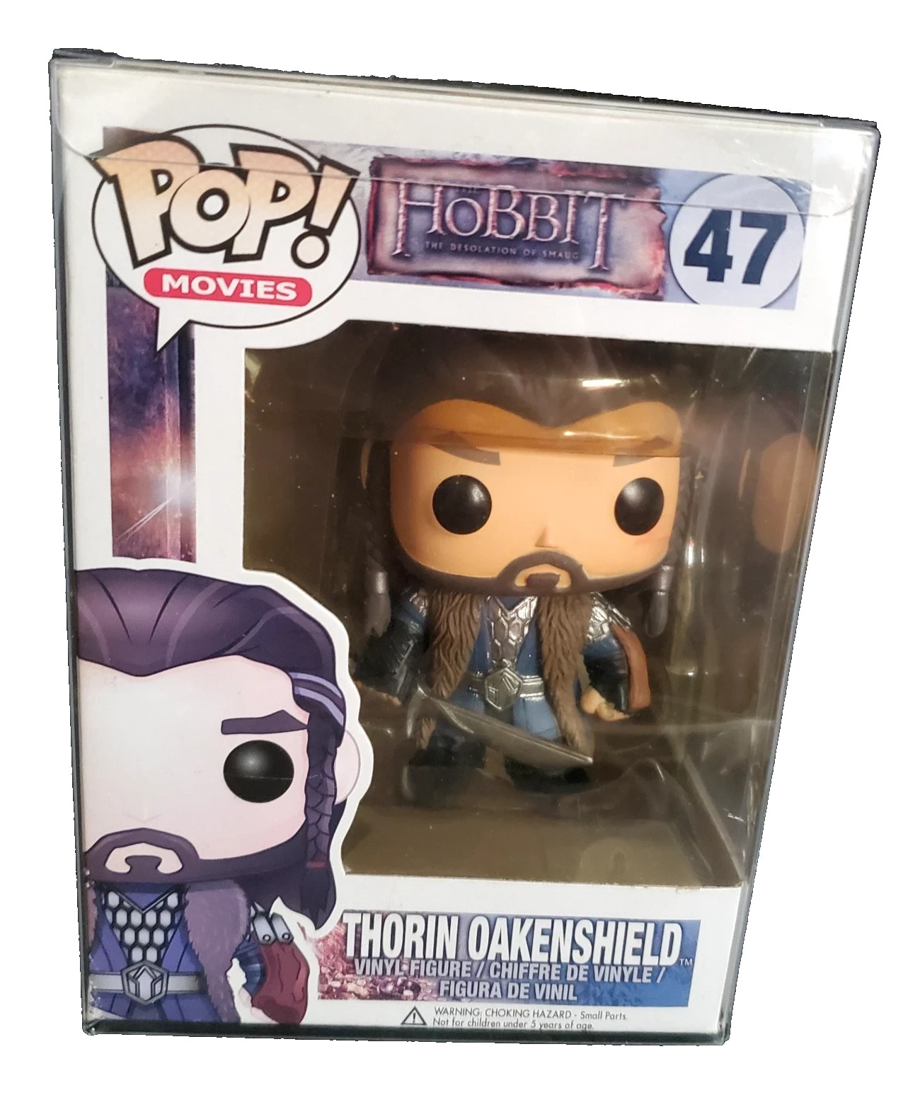 Funko Pop 47 Thorin Oakenshield  The Hobbit   RARE Lite Damaged Box