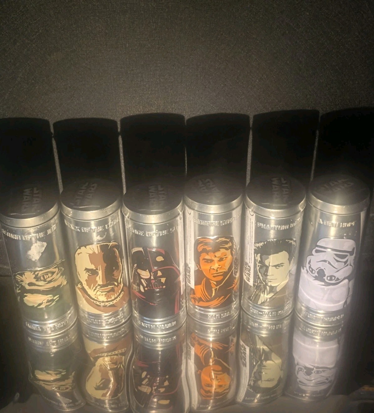 2005 Burger King Star Wars Watch Complete Set 6 Tins 5 Sealed Episodes I-VI