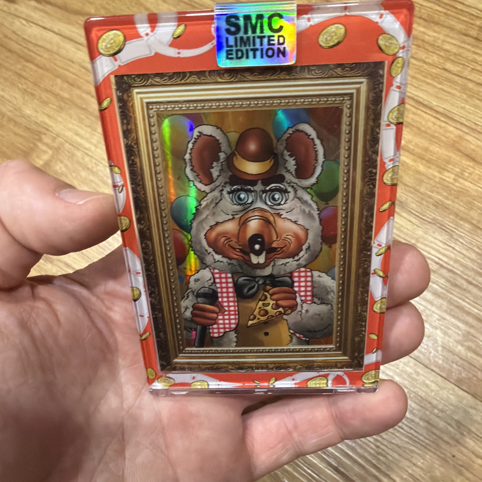 Saturday Morning Cards Portrait Card of Chuck E Cheese - Limited 26/50 Omega SMC