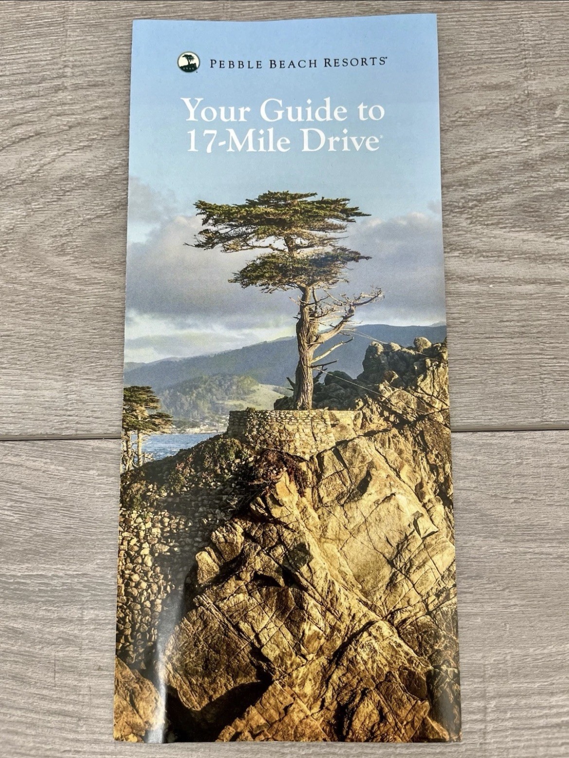 NEW Official Pebble Beach California USA 17 Mile Drive Map & Brochure
