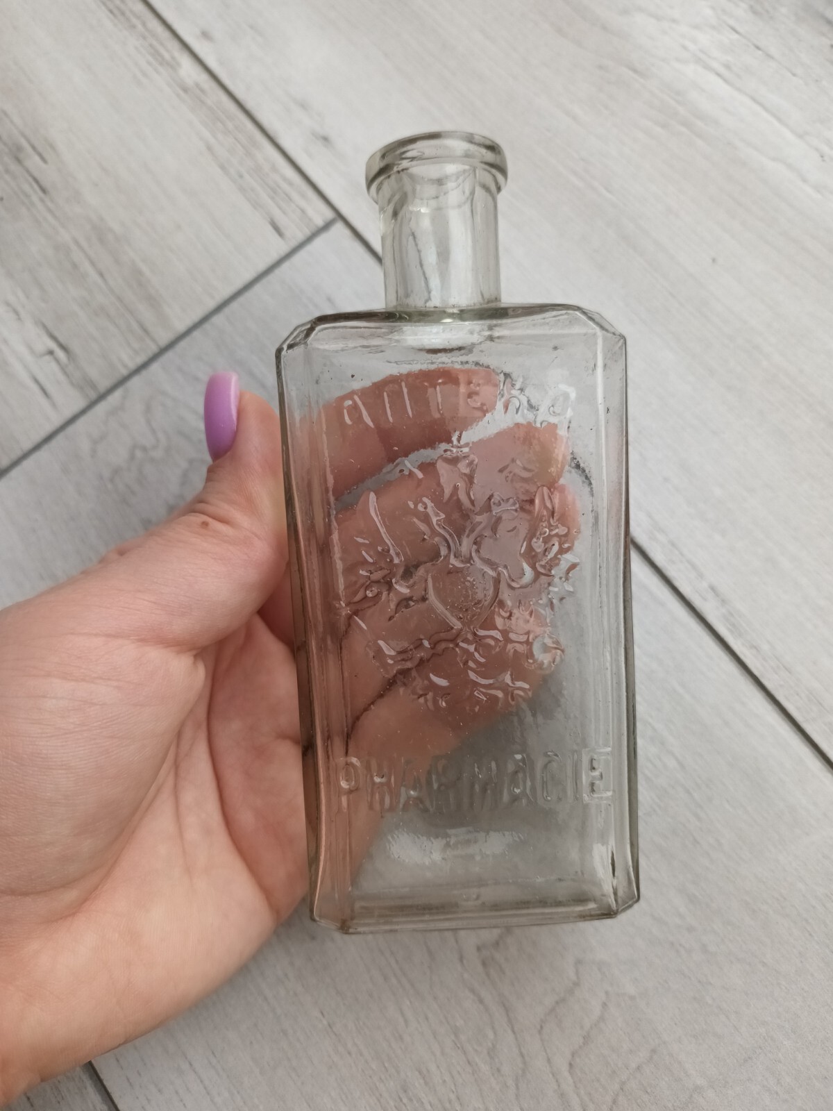 rare Vintage bottle Pharmacy, Tsarist Empire 1900-1917, original