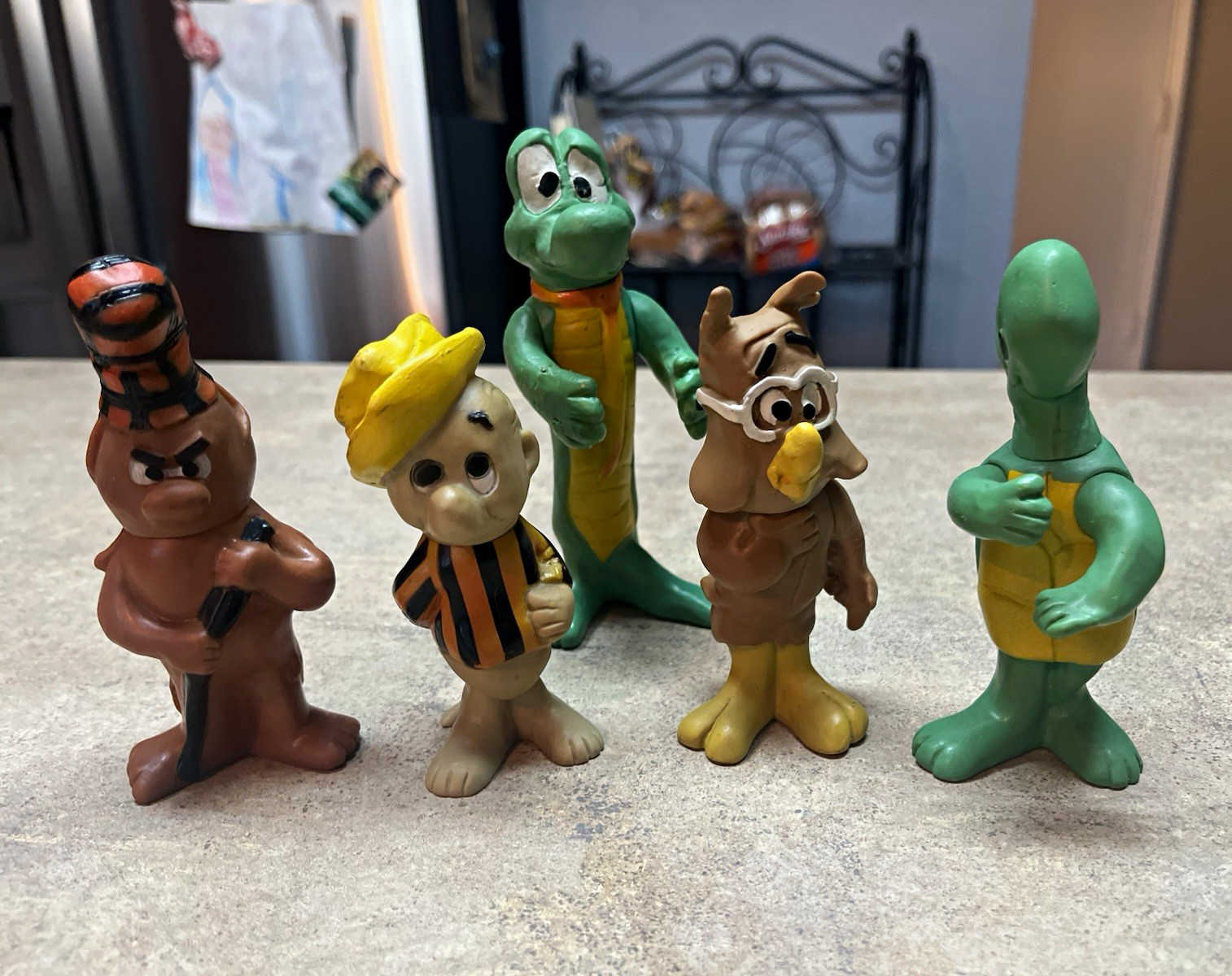 1969 Walt Kelly’s comic strip Pogo vinyl toy set
