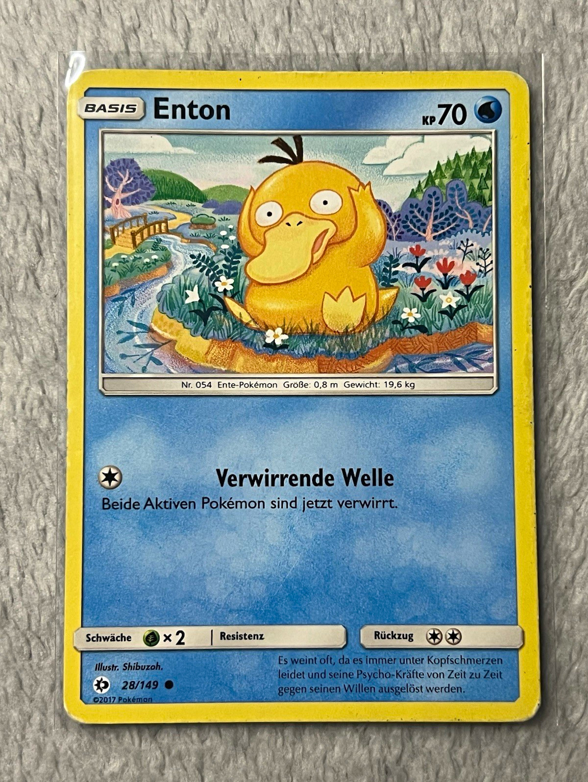 The Pokemon Company Pokemon TCG Enton 28/149 German Common Base Form KP 70 2017