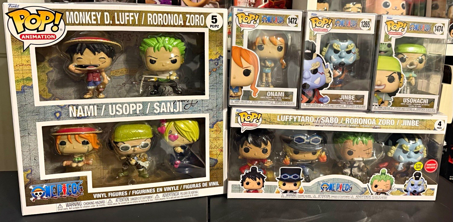 Funko Pop Manga One Piece 5-Pack and Wano Arc- Mixed Lot of 5