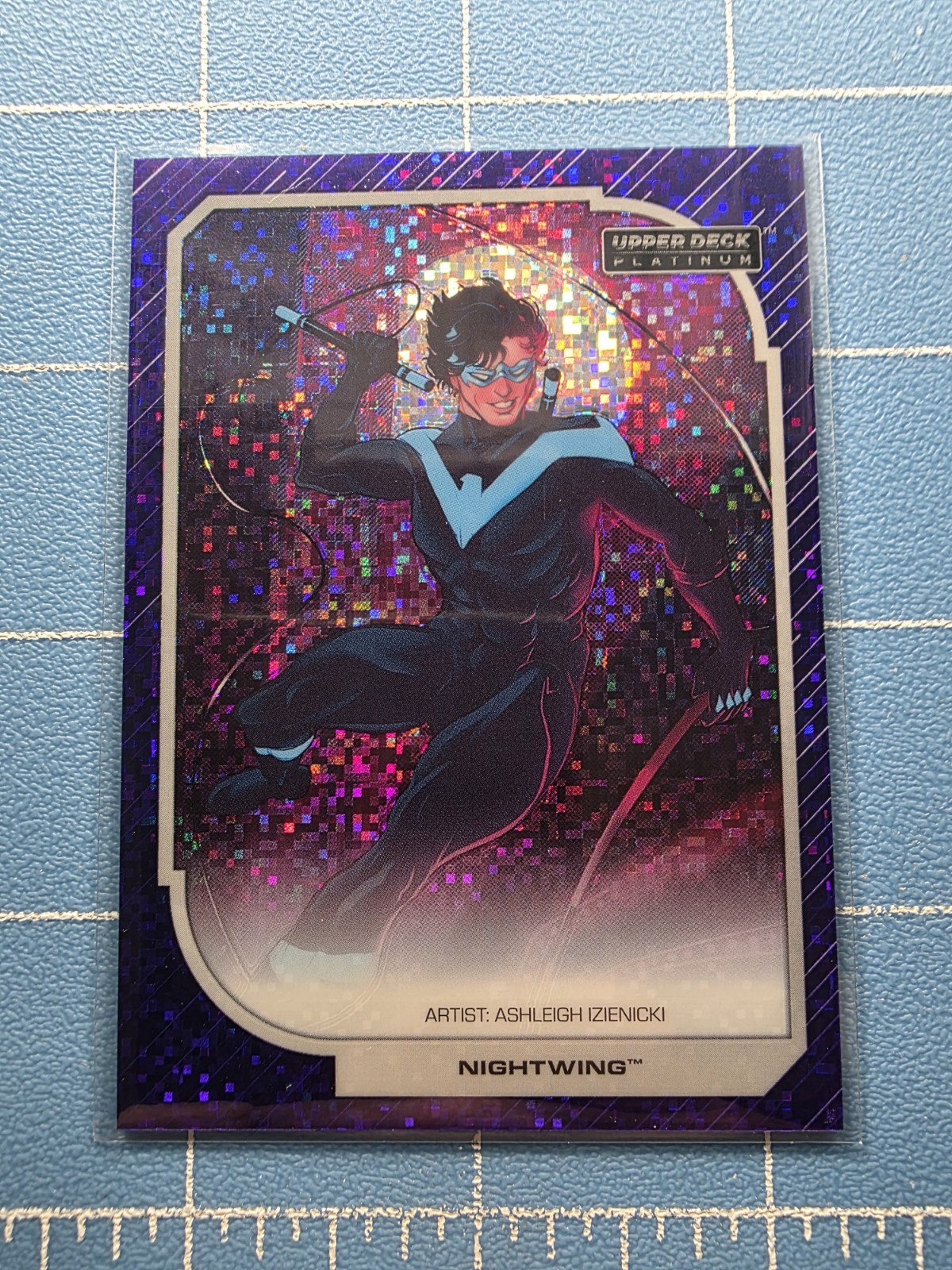2026 Upper Deck DC Platinum - Nightwing #23 - Purple Pixels Parallel 30/35