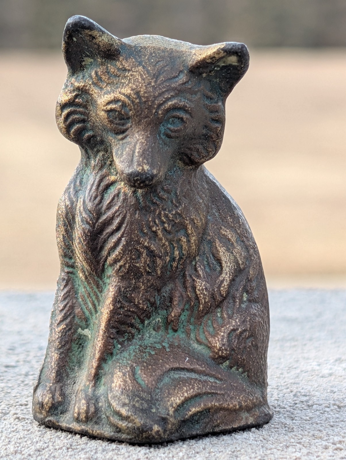 Hubley Antique Cast Iron Fox Figurine Paperweight Decor Hubley Antique Cast Iron Fox Figurine Paperweight Decor